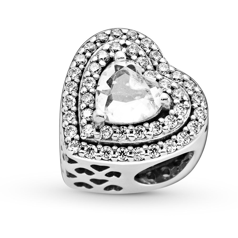 Pandora Sparkling Levelled Hearts Charm