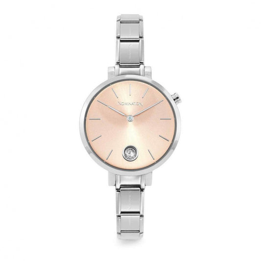 Nomination Silver & Rose Gold Paris Crystal Watch