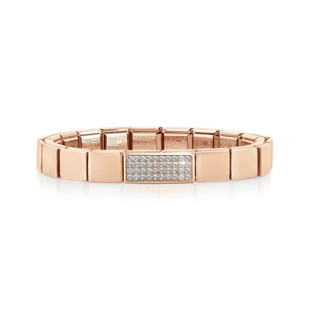 Nomination GLAM Rose Gold Double Crystal Bracelet 