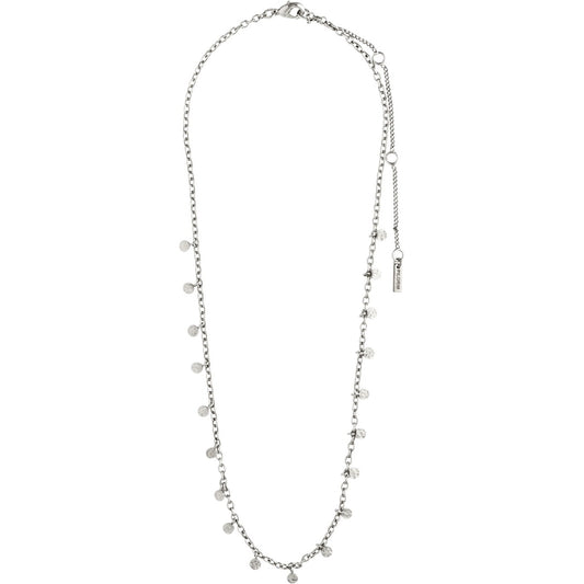 Pilgrim Silver Panna Disc Necklace