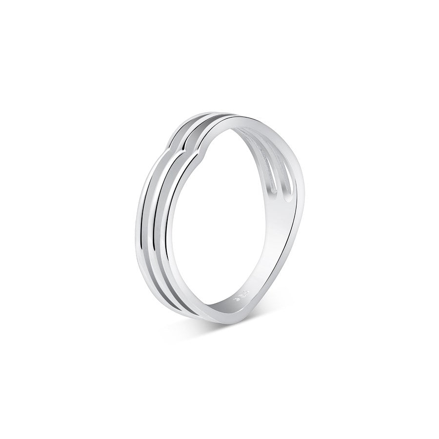 Argento Silver Triple Band Wish Ring