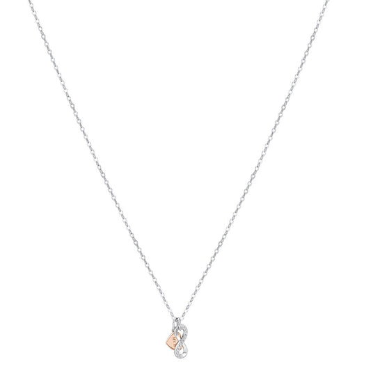 Argento Mixed Metal Mum Infinity Necklace