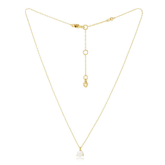 Kate Spade New York Gold Pearl Trio Prong Necklace