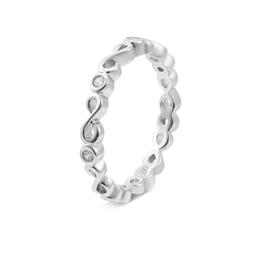 Argento Silver Infinity Band Ring