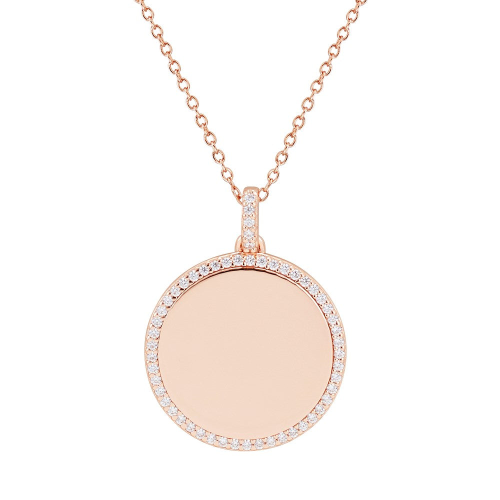 Argento Crystal Engraving Necklace