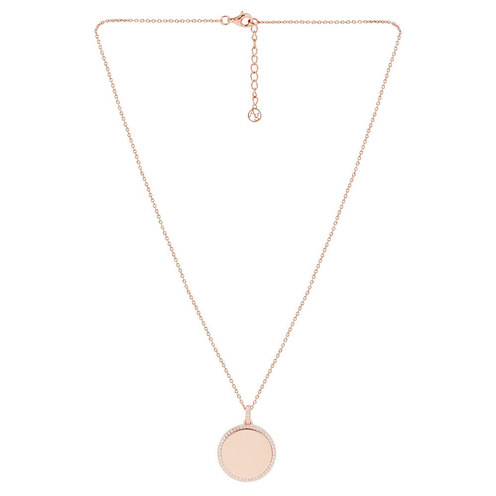 Argento Crystal Engraving Necklace