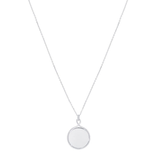 Argento Silver Twist Engraving Necklace