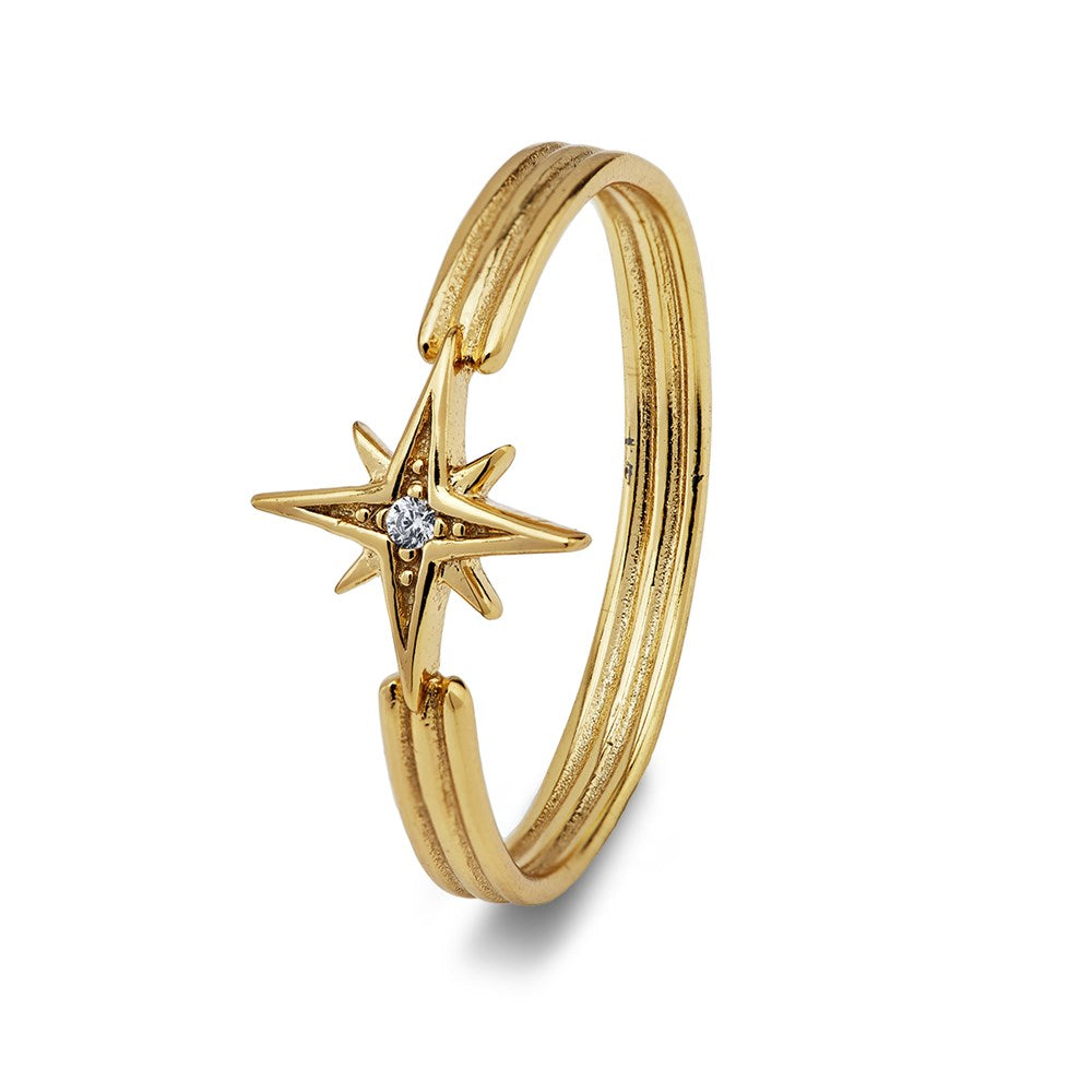 Argento Recycled Gold Midnight Star Ring