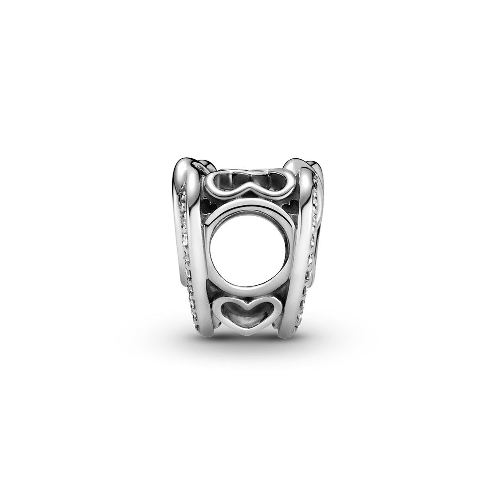 Pandora Sparkling Entwined Hearts Charm