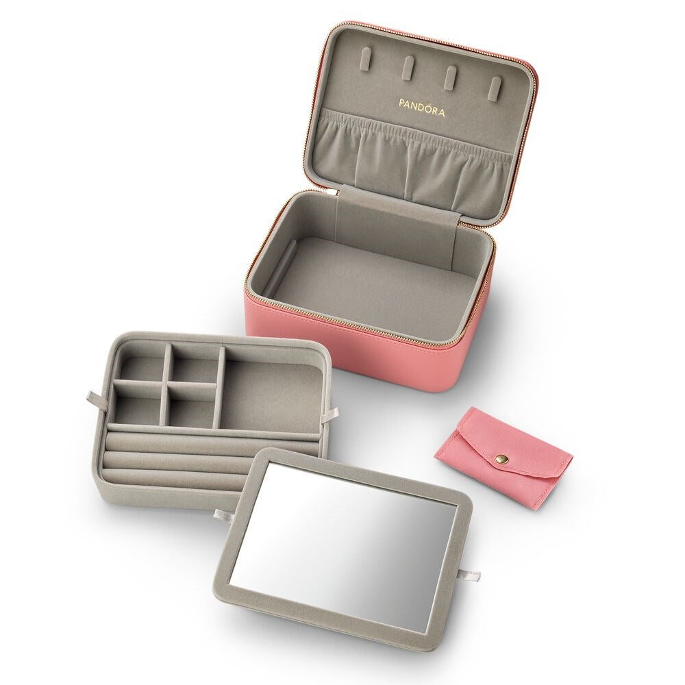 Pandora Pink Travel Jewellery Box