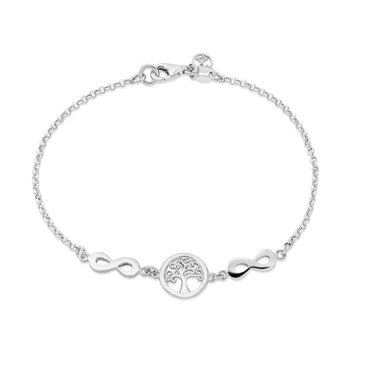 Argento Recycled Silver Tree Of Life Bracelet