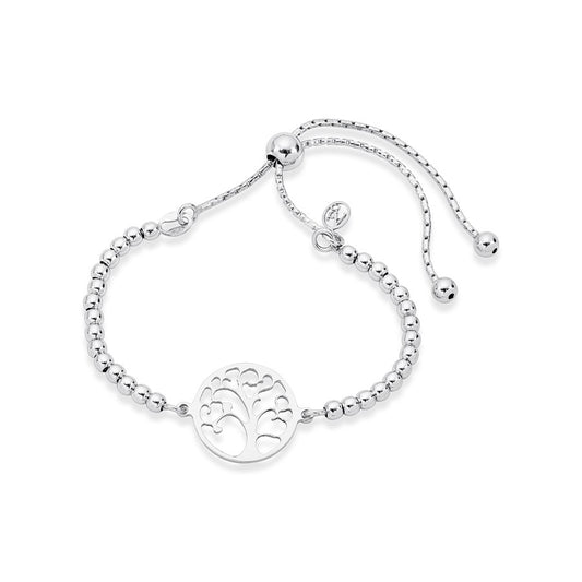 Argento Recycled Silver Tree Of Life Pull Bracelet 