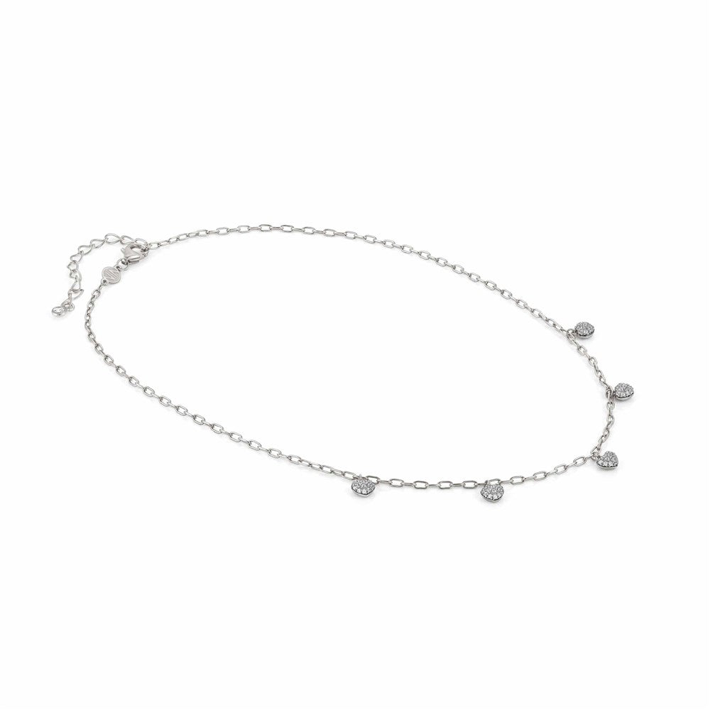 Nomination Silver Multi Crystal Heart Easychic Necklace