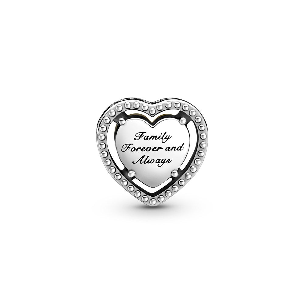 Pandora Openwork Heart & Family Tree Charm