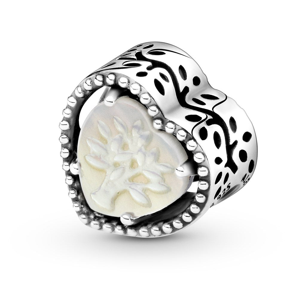 Pandora Openwork Heart & Family Tree Charm