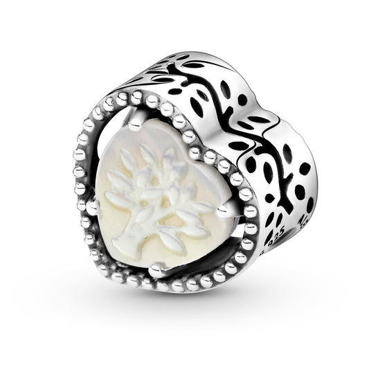 Pandora Openwork Heart & Family Tree Charm