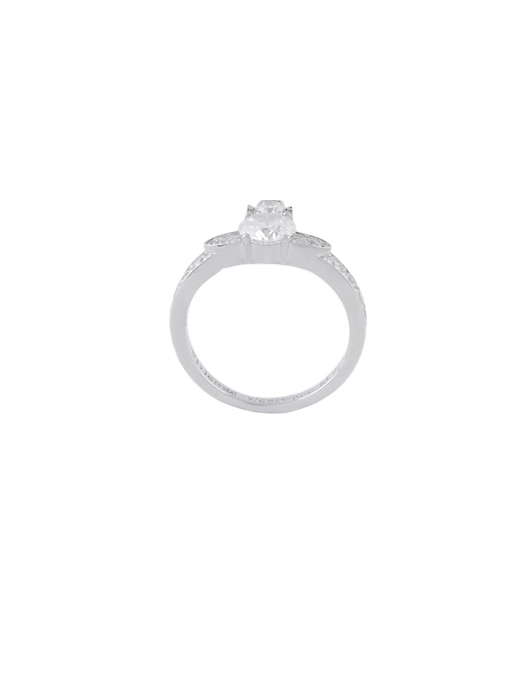 Vivienne Westwood Sterling Silver Crystal Ismene Ring
