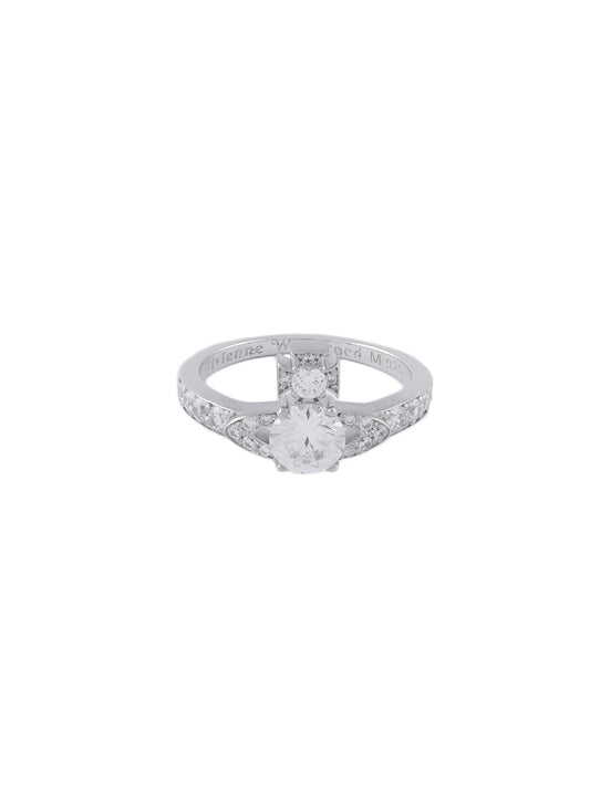 Vivienne Westwood Sterling Silver Crystal Ismene Ring