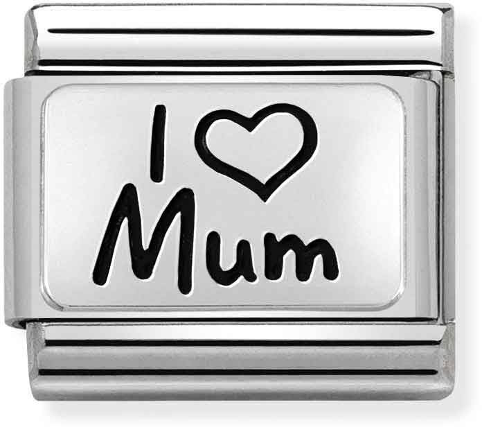 Nomination Silvershine I Love Mum Charm