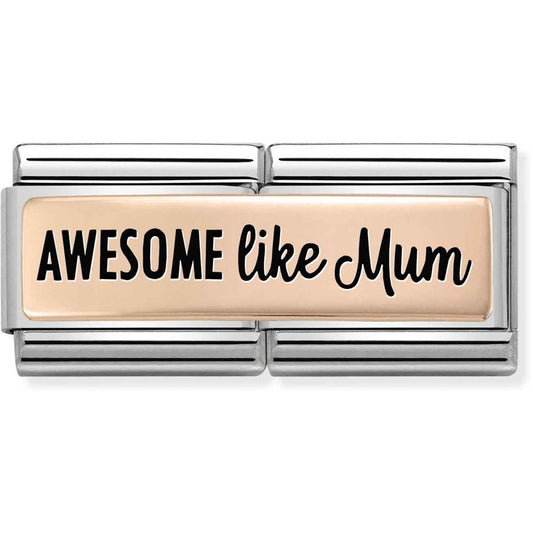 Nomination Rose Gold Awesome Like Mum Double Charm