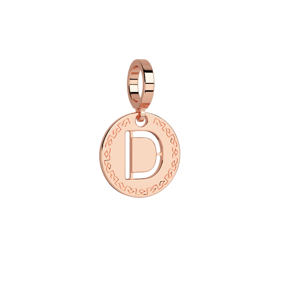 Rebecca Rose Gold Letter Charm