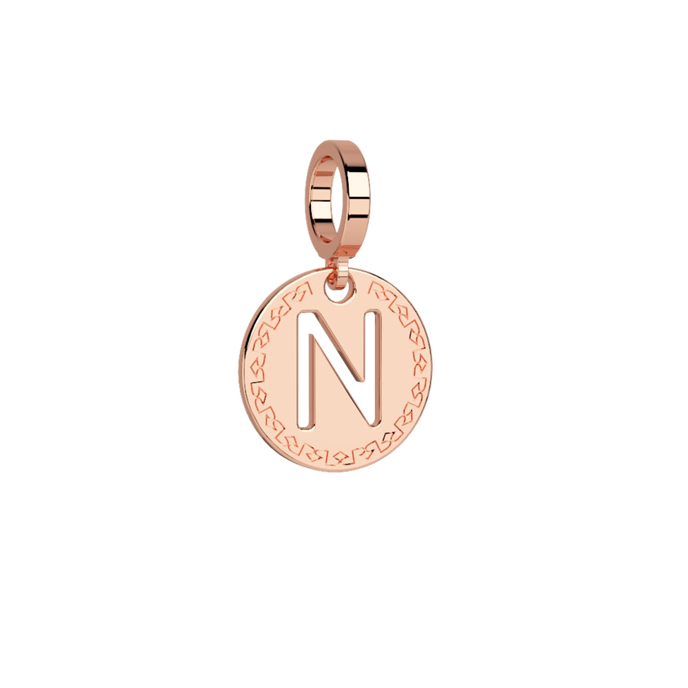 Rebecca Rose Gold Letter Charm