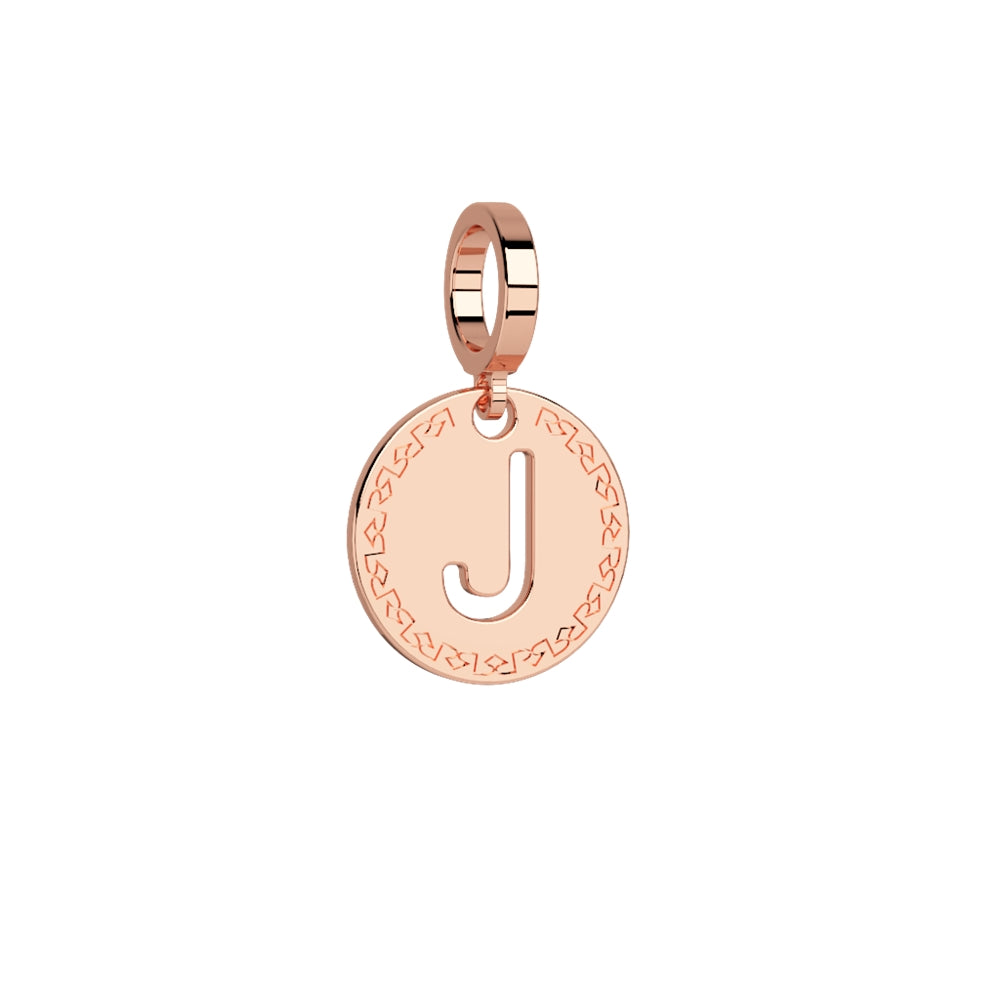 Rebecca Rose Gold Letter Charm