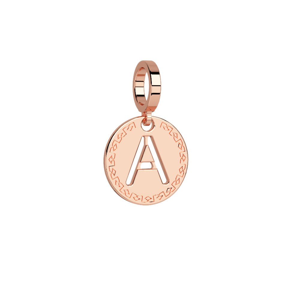 Rebecca Rose Gold Letter Charm