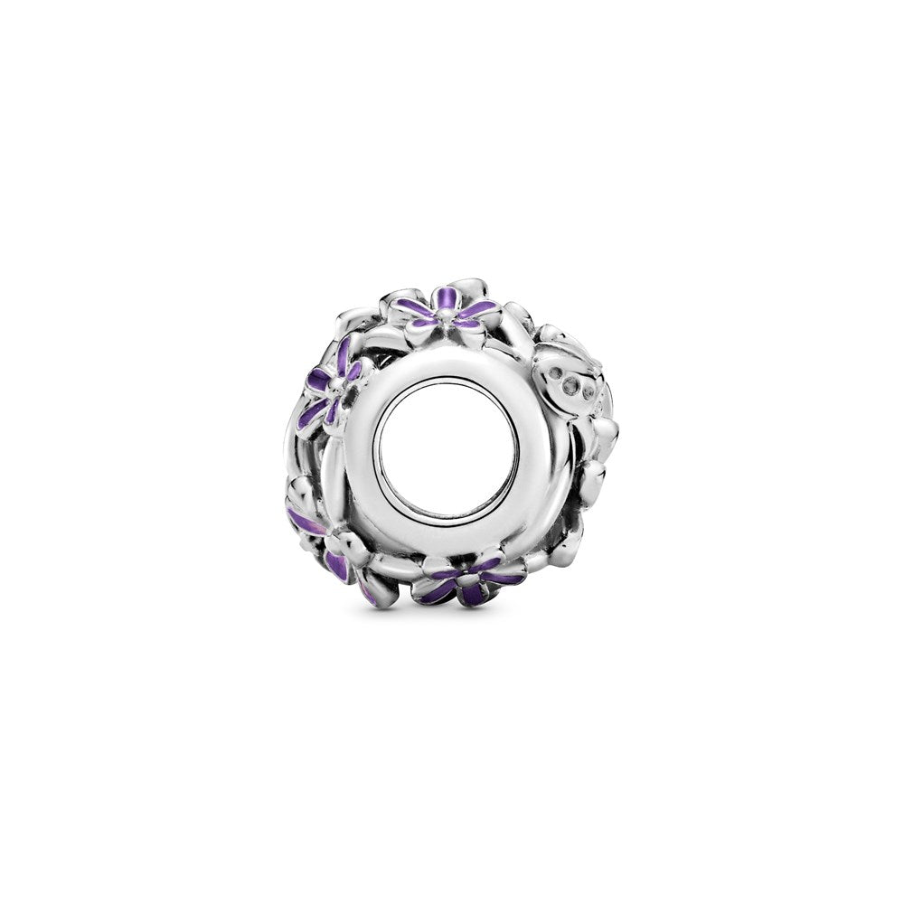 Pandora Openwork Purple Daisy Charm