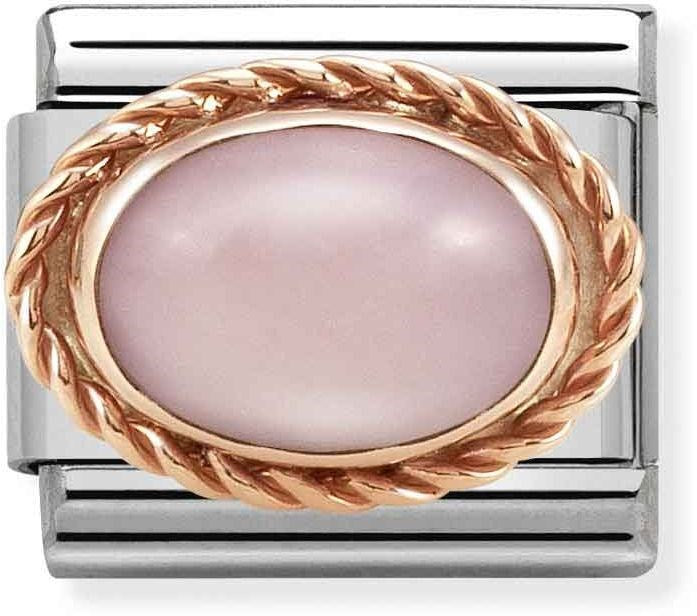 Nomination Rose Gold Pink Opal Oval Charm
