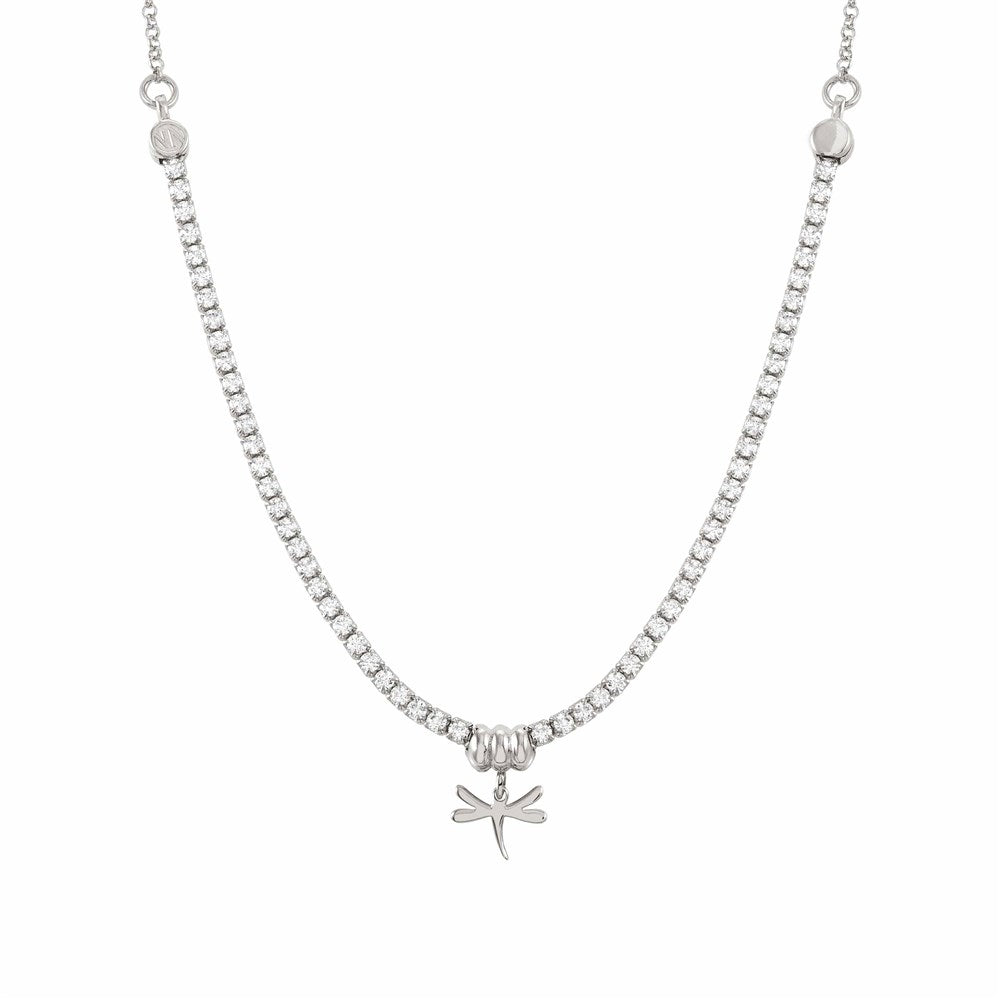 Nomination Chic Silver Crystal Dragonfly Necklace