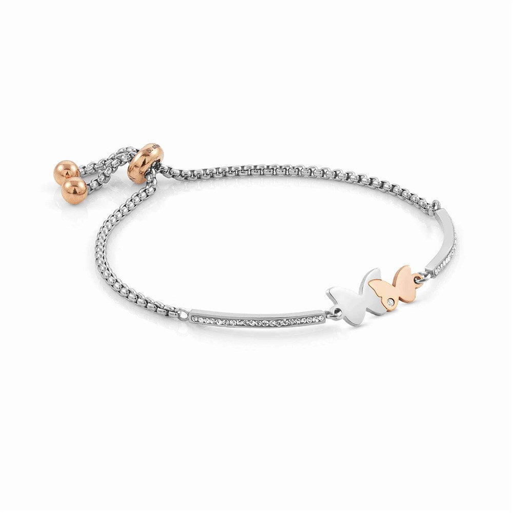Nomination Mixed Metal Milleluci Double Butterfly Bracelet 