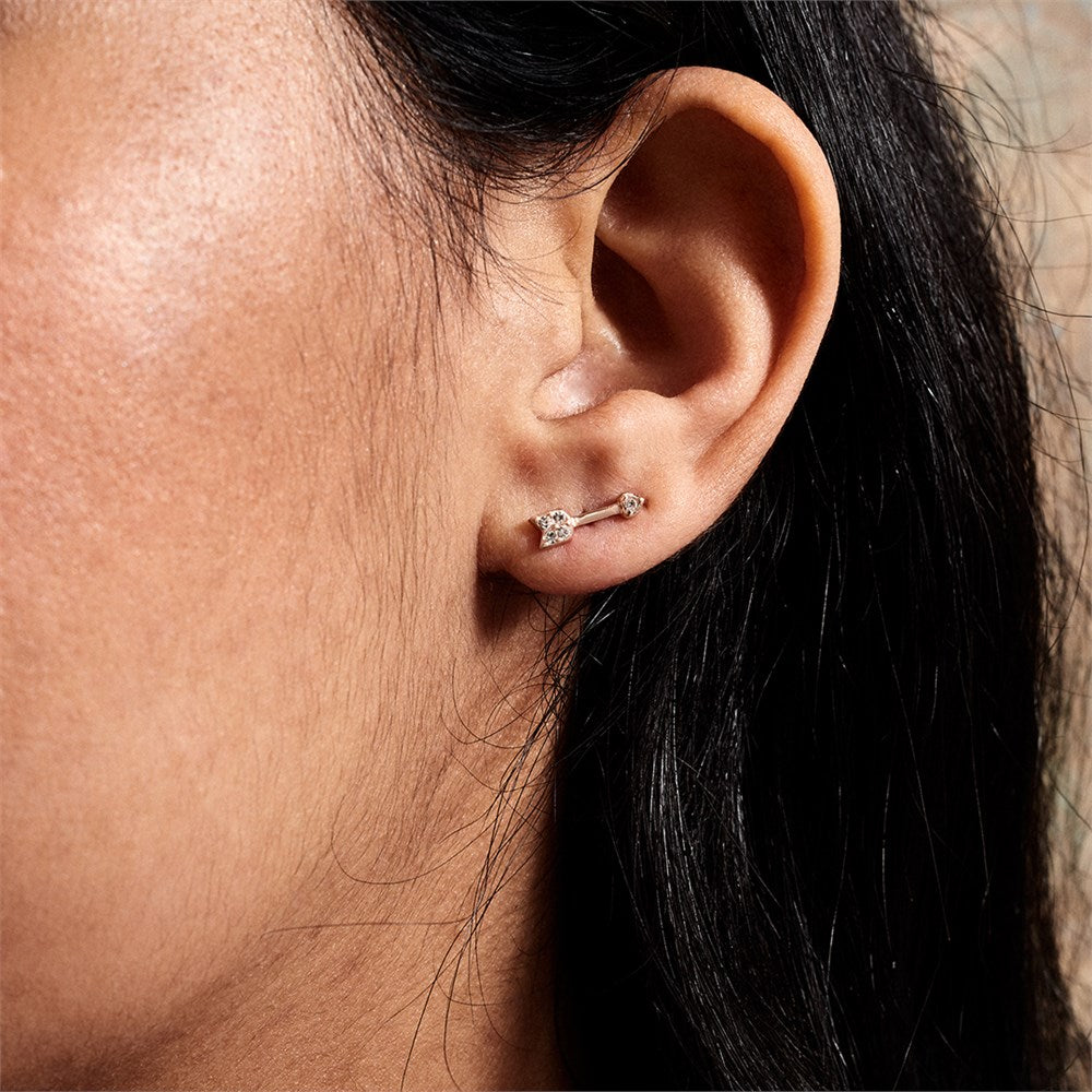 Olivia Burton Rose Gold Arrow Stud Earrings