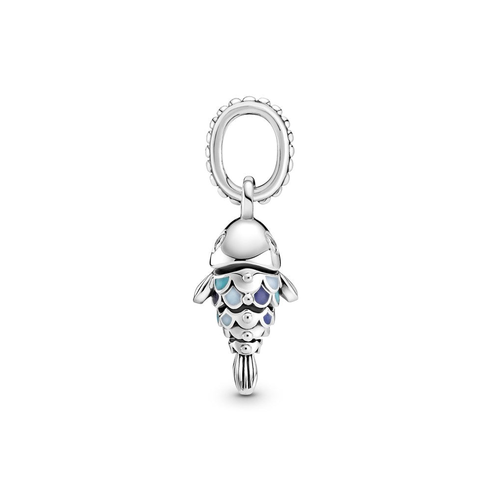 Pandora Blue Scaled Fish Dangle Charm