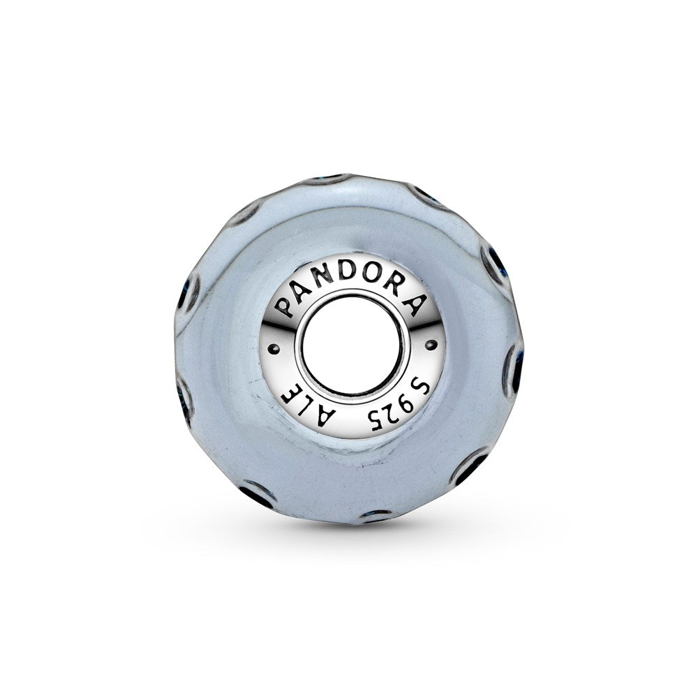 Pandora Wavy Dark Blue Murano Ocean Charm