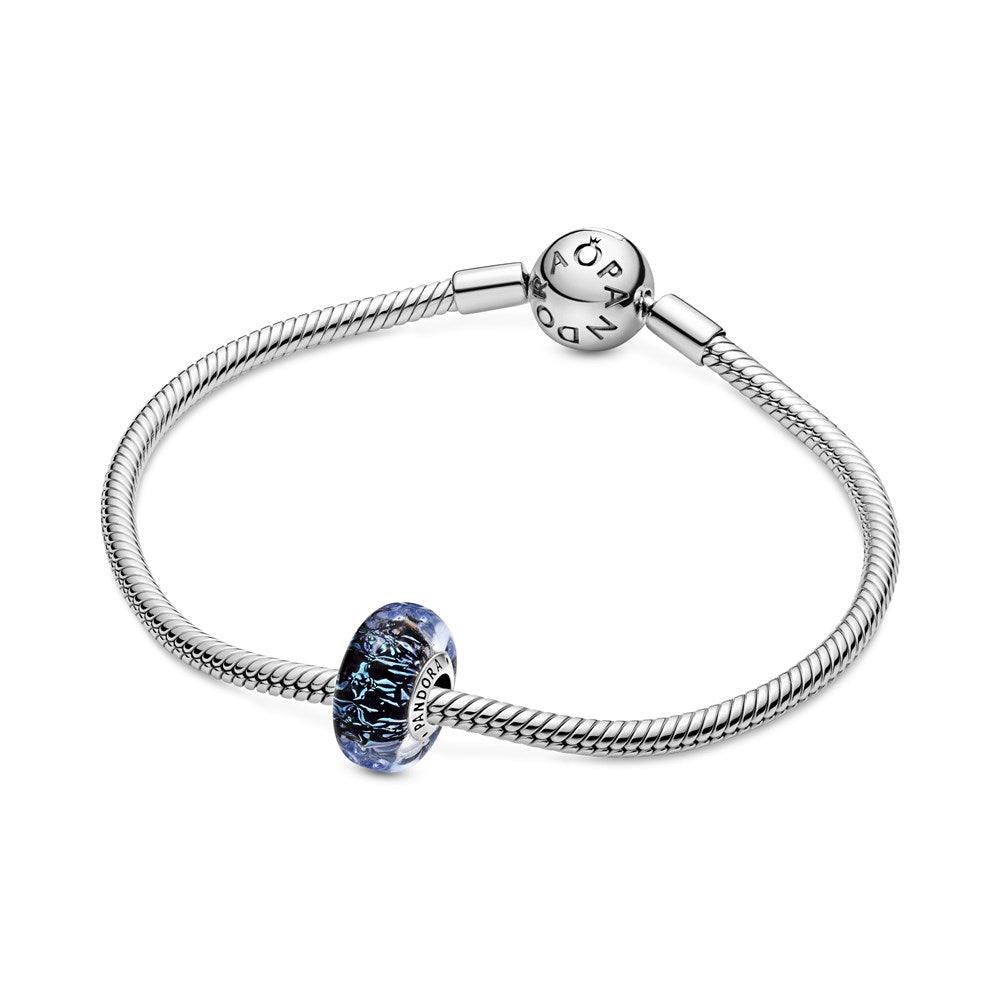 Pandora Wavy Dark Blue Murano Ocean Charm