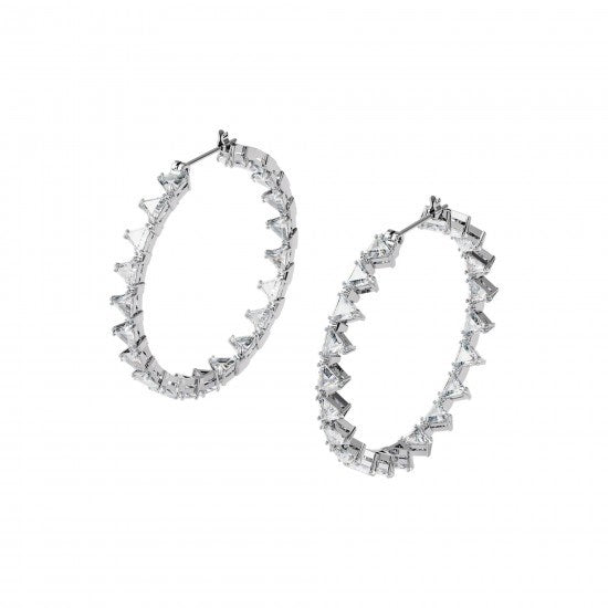 Swarovski Millenia Triangle Hoop Earrings