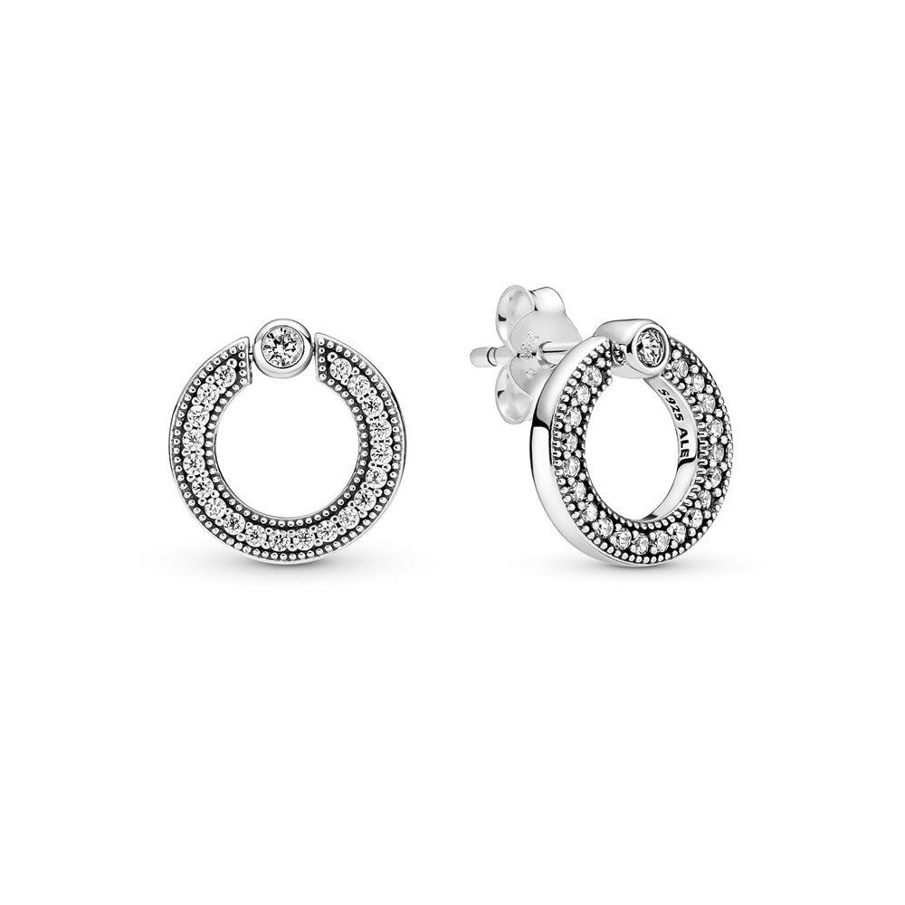 Pandora Circle Reversible Stud Earrings