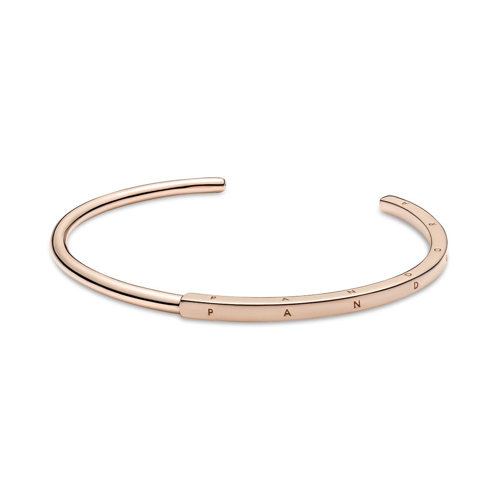 Pandora Rose Gold Signature I-D Bangle