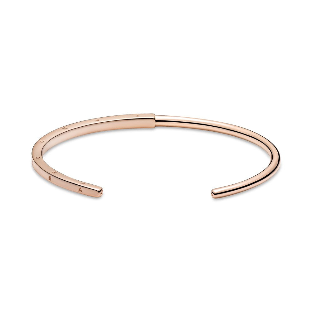 Pandora Rose Gold Signature I-D Bangle