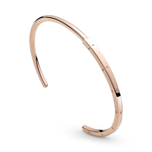 Pandora Rose Gold Signature I-D Bangle
