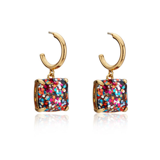 Kate Spade New York Mini Square Party Huggie Earrings
