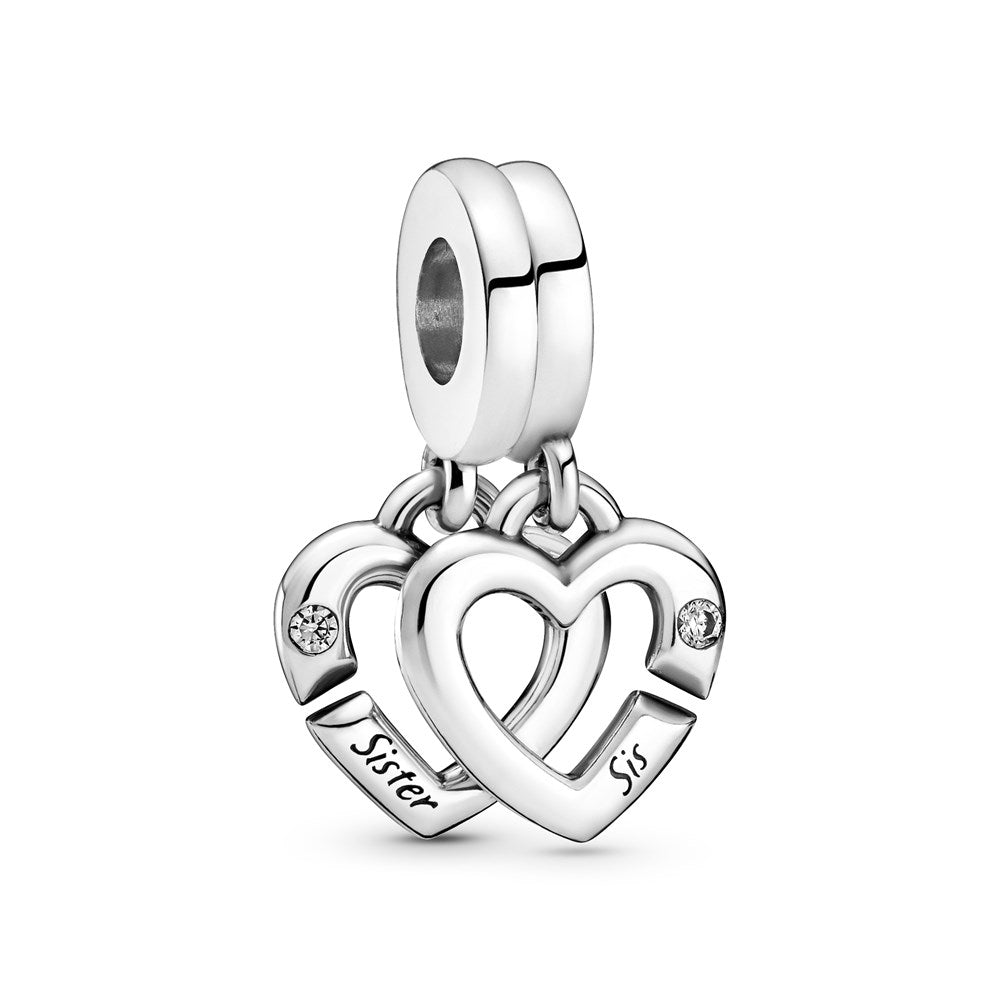 Pandora Sister Hearts Split Dangle Charm