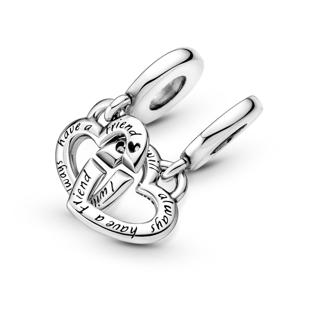 Pandora Sister Hearts Split Dangle Charm