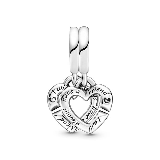 Pandora Sister Hearts Split Dangle Charm
