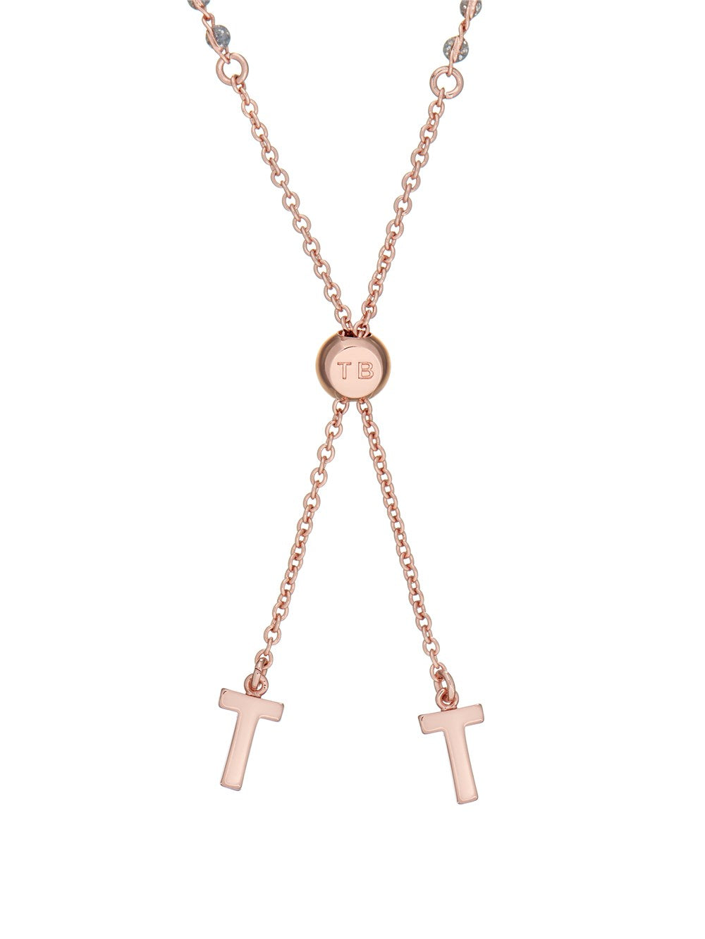 Ted Baker Rose Gold Glitter Heart Bracelet