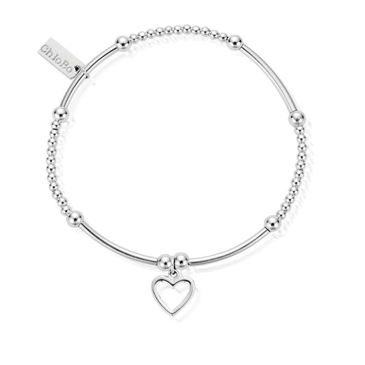 ChloBo Silver Cute Mini Heart Bracelet