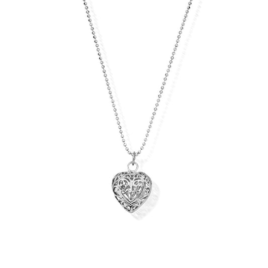 ChloBo Silver Filigree Heart Necklace