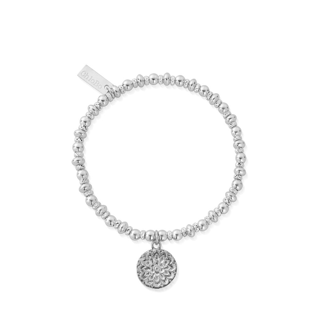 ChloBo Silver Didi Sparkle Moonflower Bracelet