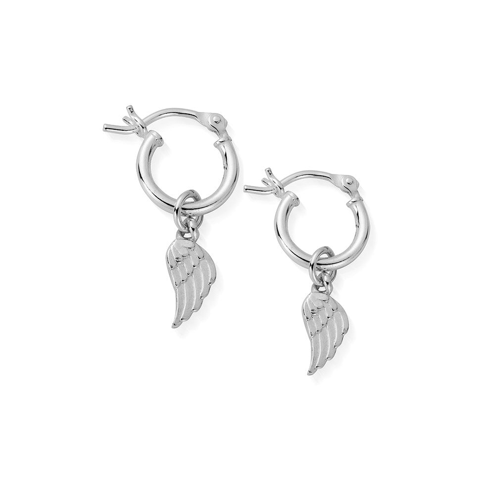 ChloBo Silver Divinity Within Hoop Earrings